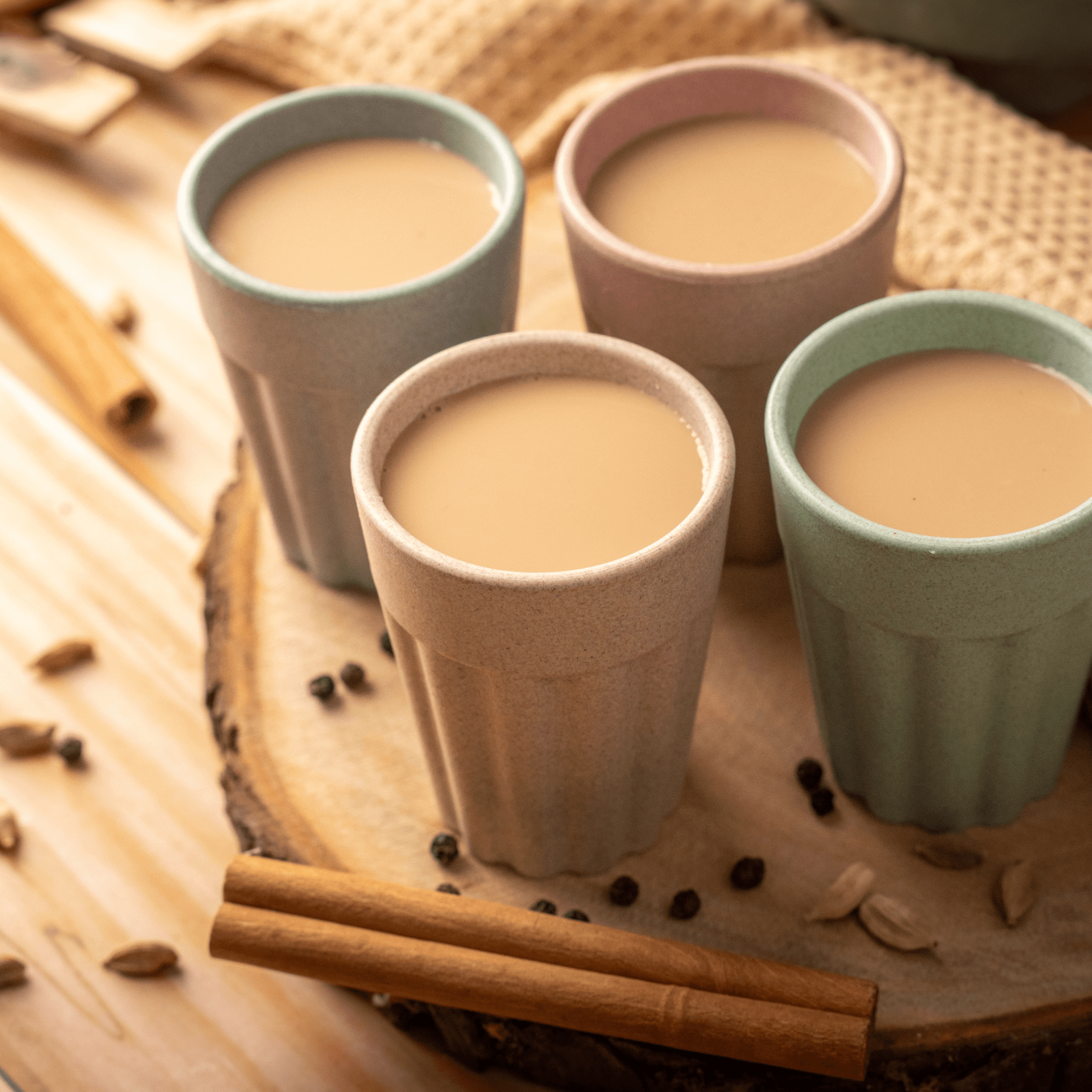 Rice Husk Cutting Chai Cups