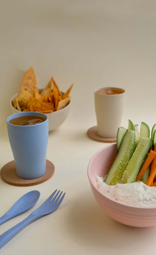 Wheat Straw Couple Dinner Set